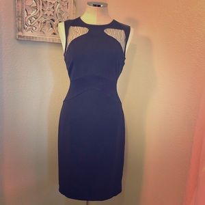 Reiss Evangeline Lace Panel Dress
